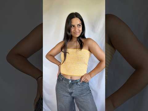 Say hello to the -Raya Tube Top-🌼made to measure crochet pattern with video tutorial #tubetop