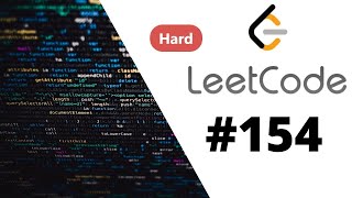 YouTube video '[Java] Leetcode 154. Find Minimum in Rotated Sorted Array II [Binary Search #2]'