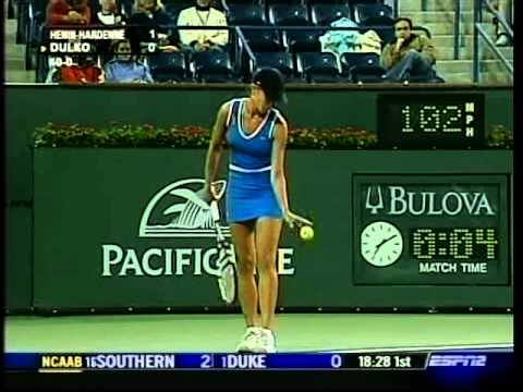 Justine Henin vs Gisela Dulko, Indian Wells 2006 part 1
