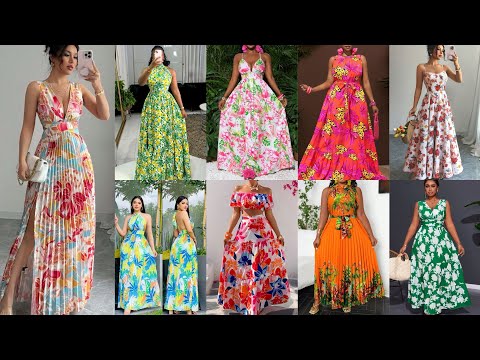 Elegant Floral Dresses for Ladies 2025|Classy & Chic Floral Print Dress Ideas