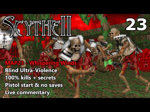 Doom II: Scythe 2 - MAP23 (Whispering Winds) - Blind Ultra-Violence 100%