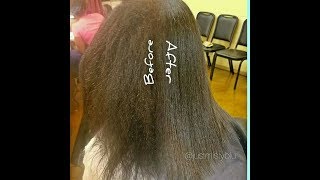 DEMO: Silk Press On Natural Hair