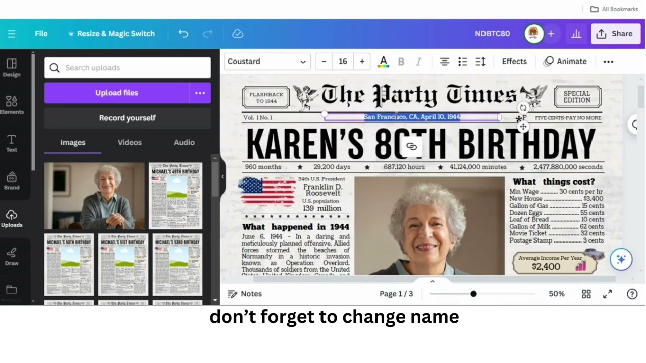 Editable Newspaper Template Canva Tutorial