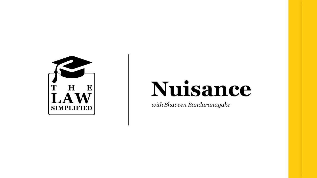 Tort Law - Nuisance (Preview)