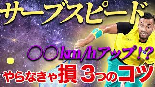 サーブが速くなる方法3選