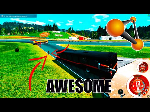 Fast Descent with BUS Bumps SHOW - BeamNG.Drive - COOL DAYS