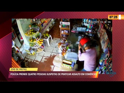 Quatro homens são presos por roubar comércio e deixar feridos em José de Freitas 25 05 2021