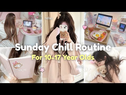 10–17 year olds Sunday Full Day Routine ‧₊˚ ☁️⋅ | Chill + Productive Sunday ♡⋆