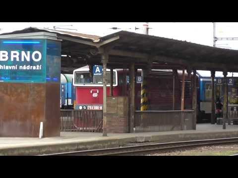 Nedělní Sp 1636 Pernštejn opouští Brno hl.n.