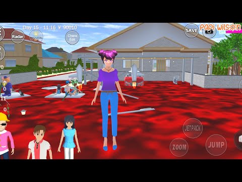 Mio Yuta Sakura Takagi Dan Anto Main Floor Is Lava🤣😱🥵 | Sakura School Simulator | Papi Wilson