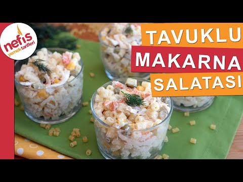 Tavuklu Makarna Salatası Tarifi  - Çok beğeni alan harika bir salata tarifi Video