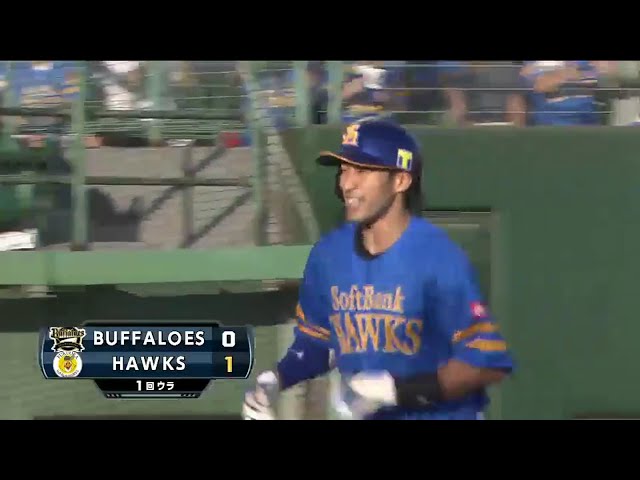 【1回裏】ホークス・柳田 6月9日以来の一発!! 先制11号ソロ!! 2016/7/20 H-Bs