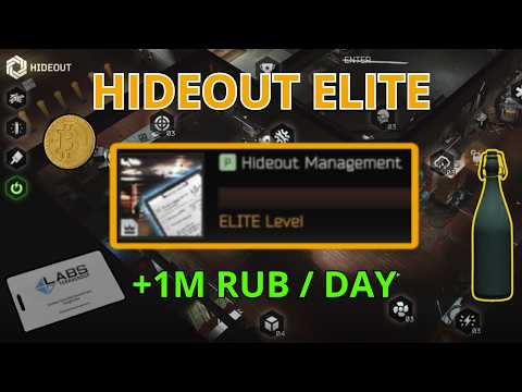 Hideout Management Skill ELITE Explained – Best Crafts, Max XP & Daily Profit | EFT