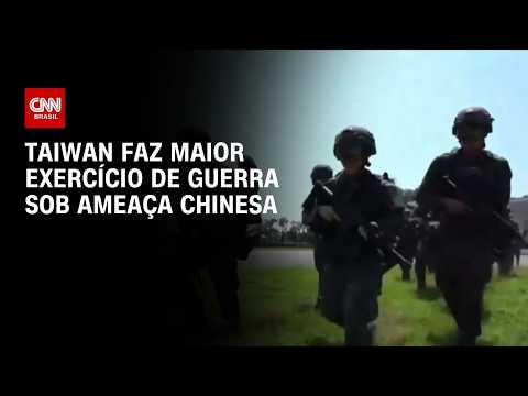 Taiwan realiza exercício em jogos de guerra enquanto China aumenta pressão | LIVE CNN