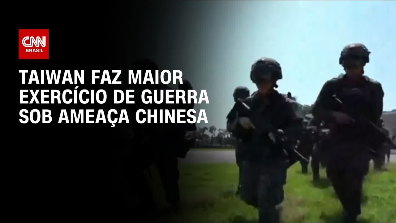 Taiwan realiza exercício em jogos de guerra enquanto China aumenta pressão | LIVE CNN
