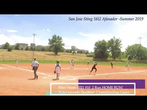 Riley Stiner 2021 RHP/1B CHAMPIONSHIP HOMERUN
