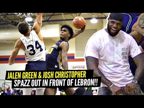 LeBron Witness The BEST AAU GAME of 2019! Jalen Green & Josh Christopher SPAZZED OUT!!