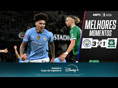 JOIA DA BASE DECIDE, e MANCHESTER CITY elimina PLYMOUTH na COPA DA INGLATERRA