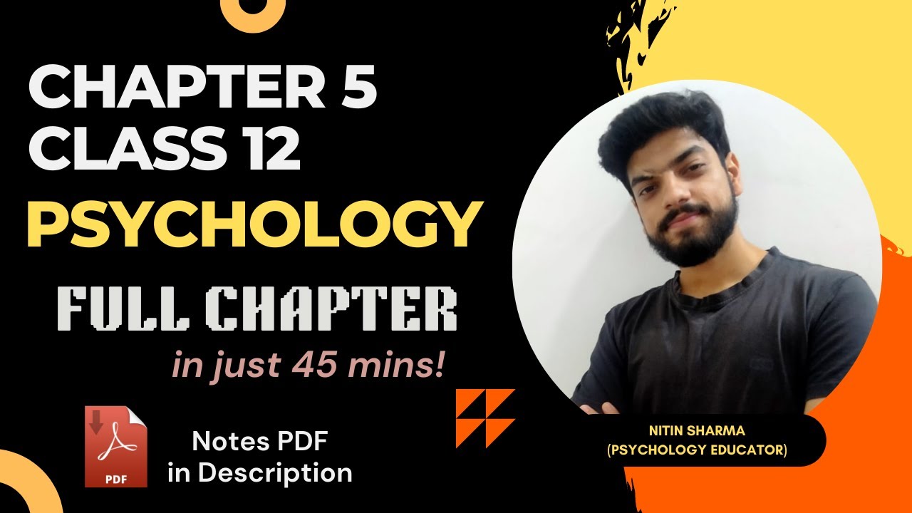 Chapter 5 : Therapeutic Approaches And Counselling | Psychology Class 12 | Full chapter | One Shot