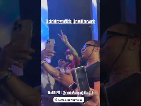 Chris Brown Dancing to an Unreleased Track at District 8 🔥