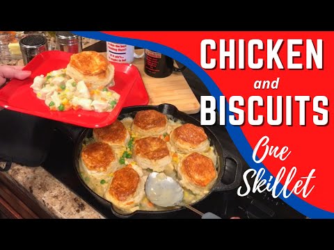 Creamy Chicken and Biscuits Recipe - Chicken Pot Pie with Biscuits