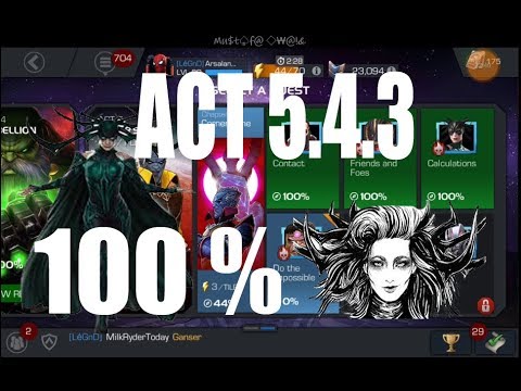 ACT 5.4.3 Exploration 100% - Marvel Contest of Champions