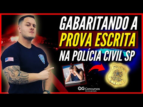 Como é a PROVA ESCRITA nos EDITAIS DA POLÍCIA CIVIL SP? | ENTENDA como NÃO REPROVAR nessa fase!