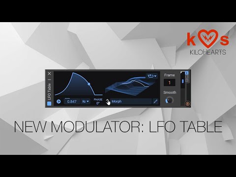 LFO Table modulator overview – new in Kilohearts v2