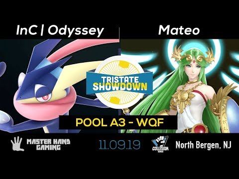 Tristate Showdown - InC | Odyssey (Greninja) Vs. Mateo (Palutena) - Pool A3 - WQF
