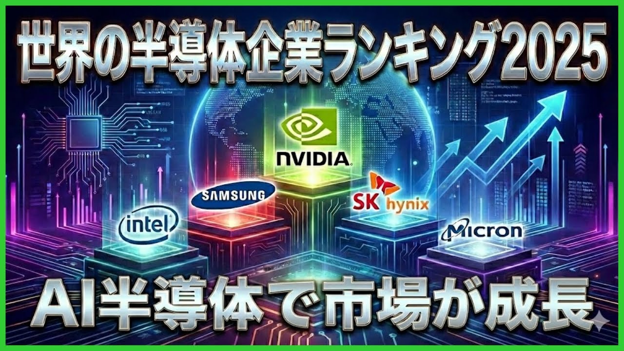 【2025年版】世界の半導体企業ランキング！