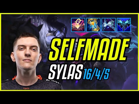 SELFMADE - SYLAS vs ORIANNA MID - EUW GRANDMASTER - PATCH 11.8 QUADRAKILL