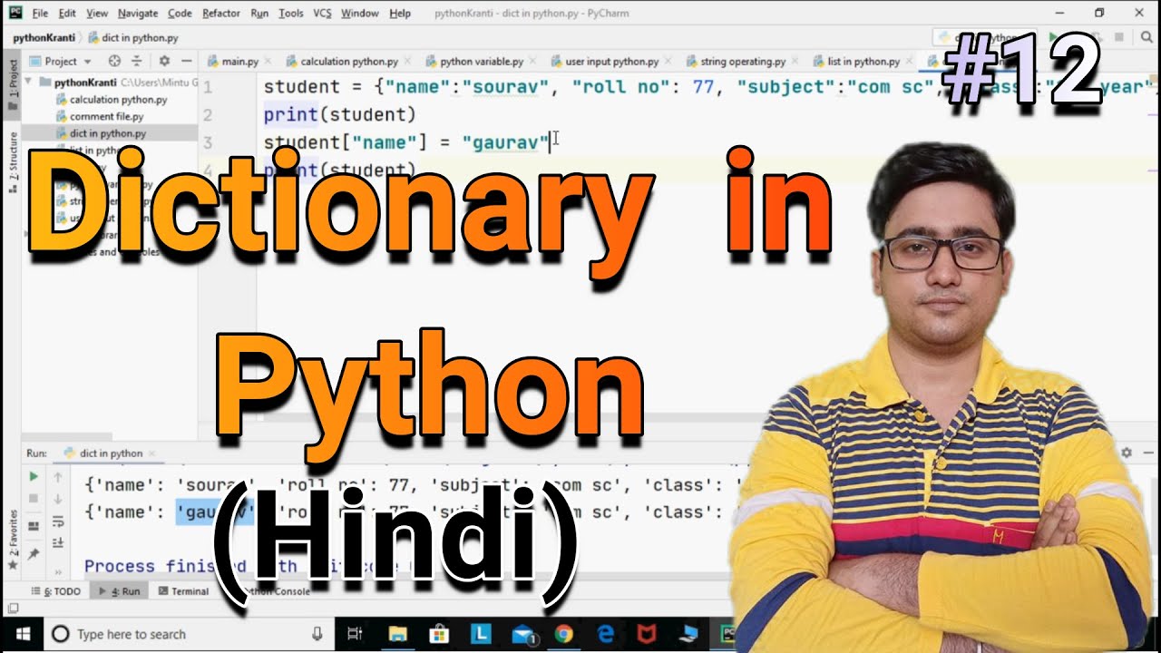 Dictionary in Python || Python tutorial for absolute beginners in Hindi || #12
