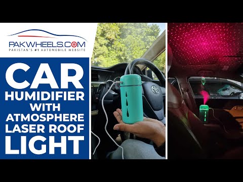 Car Humidifier With Atmosphere Light Laser Roof Light