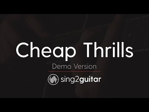 Cheap Thrills (Acoustic Guitar karaoke demo) SIA