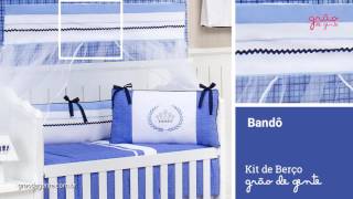 Quarto para Bebê sem Cama Babá Prince Real Azul | Ref: 61579
