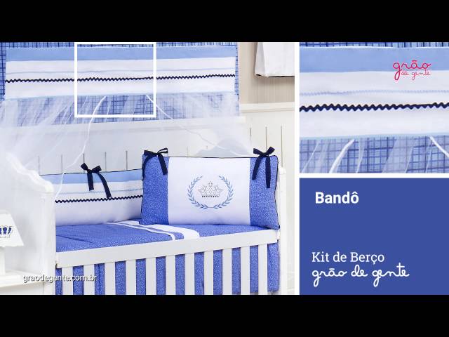Quarto para Bebê sem Cama Babá Prince Real Azul | Ref: 61579