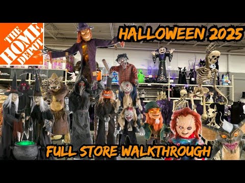Home Depot Halloween NEW Decor 2025 Store Walkthrough (Full Animatronics Reviews)
