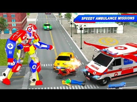 Flying Ambulance Robot Game