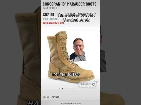 #top5 list of worst combat boots #military #army #armedforces #shortsfeed #armylife #marines