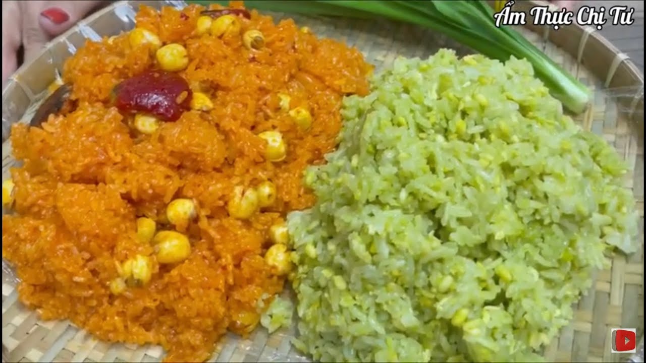 Nấu Xôi Gấc Bằng Nồi Cơm điện