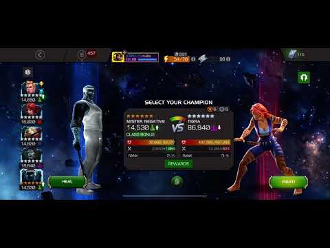 6* rank 2 Mr Negative vs 7.2.2 Tigra boss takedown