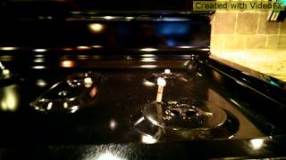 GE Gas Stove Top cleaning Dec 2013