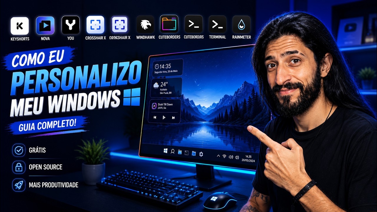 Transformei meu Windows com ferramentas que NINGUÉM conhece