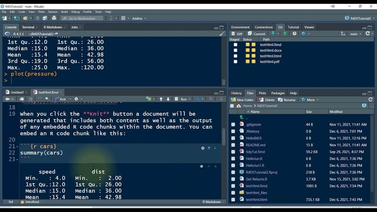Simple Intro to R markdown