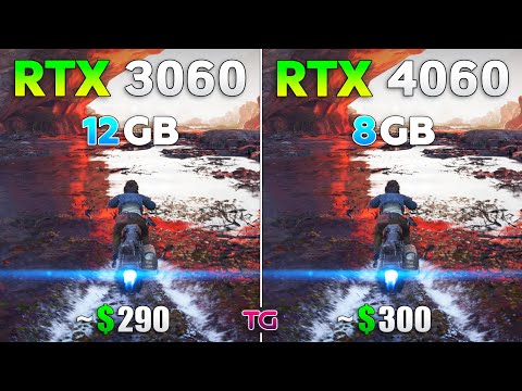 RTX 3060 12GB vs RTX 4060 8GB - Test in New Games 2025