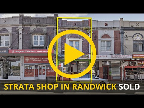 Strata Shop in Randwick Sold By Raine & Horne Commercial Inner West | South Sydney