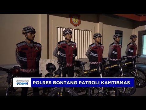 JELANG AKHIR PEKAN, POLRES BONTANG PATROLI KAMTIBMAS
