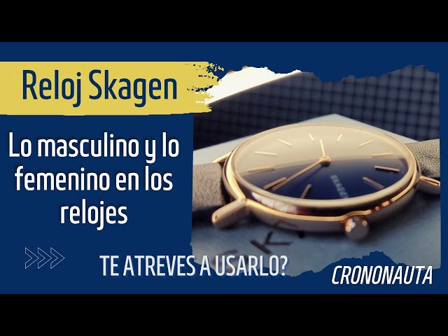 Vídeo relacionado con Skagen Reloj Signatur Lille para mujer, Movimiento bimanual de cuarzo en tono oro rosa con correa de acero o piel, 30 mm, Tono Oro Rosa Y Blanco