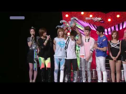 30/07/10 MUSIC BANK - SHINEE & MISS A INTERVIEW.