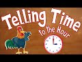 Telling Time To The Hour Learn To Tell Time On An Analog Clock Telling Time For Kids